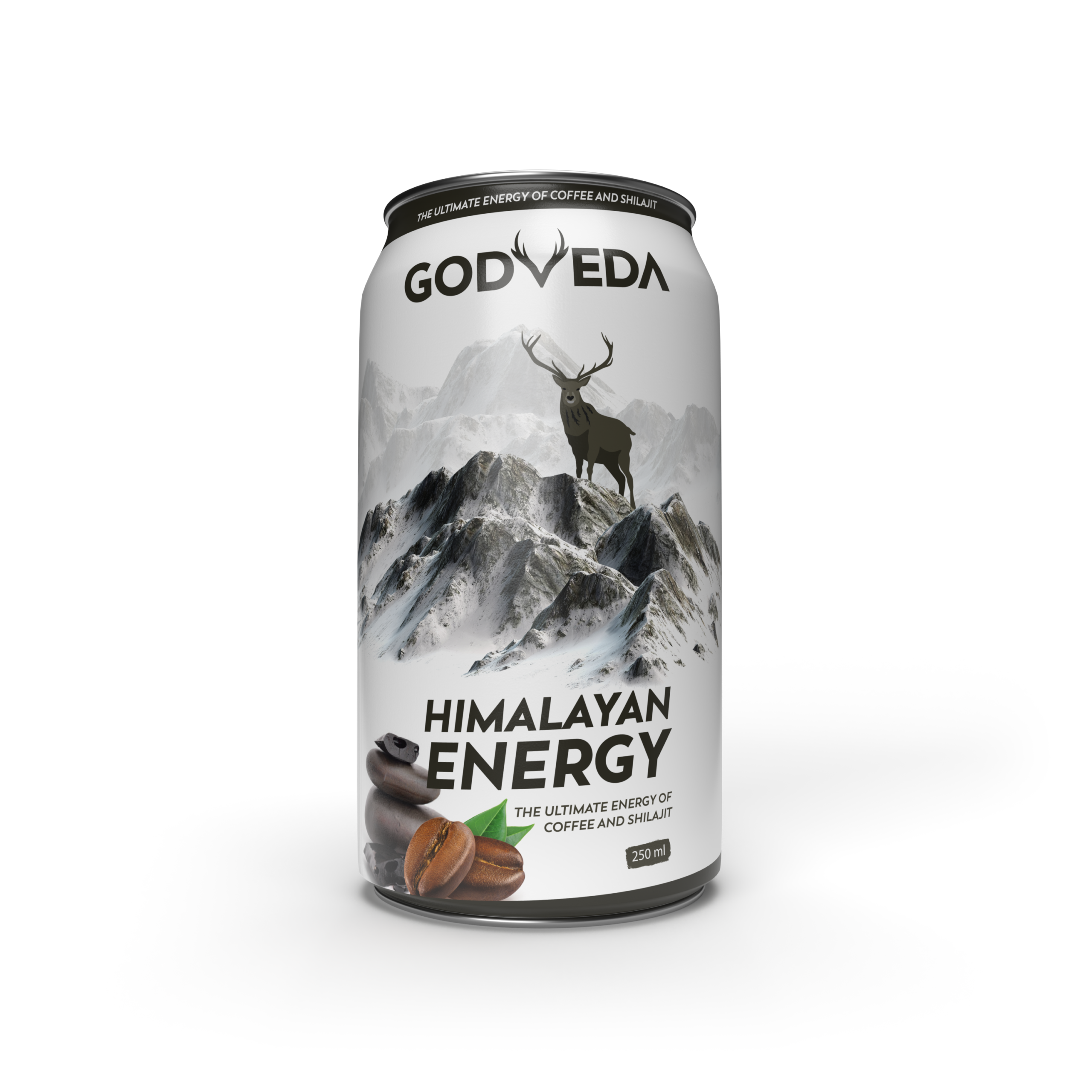 GODVEDA Himalayan Energy | Pack of 4 x 250 ml